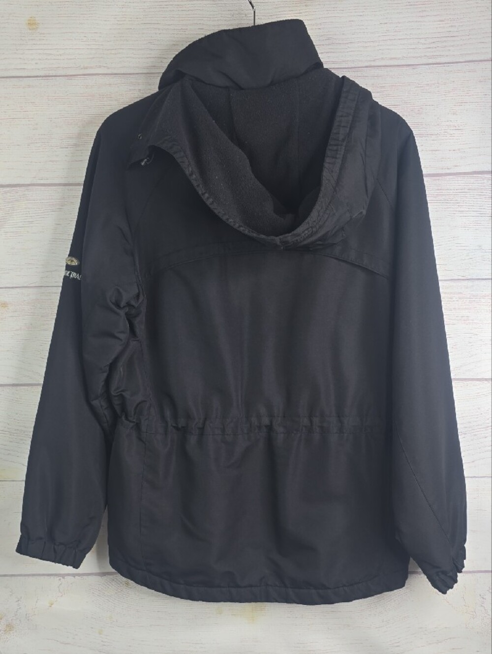 Pacific Trail Black Hooded Utility Winter Jacket with Drawstring Waist Sz Med - Picture 2 of 15